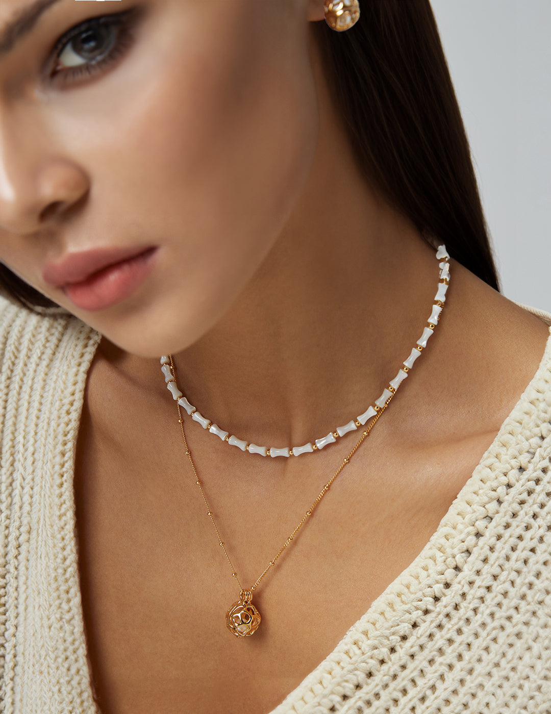 Trochus Golden Necklace