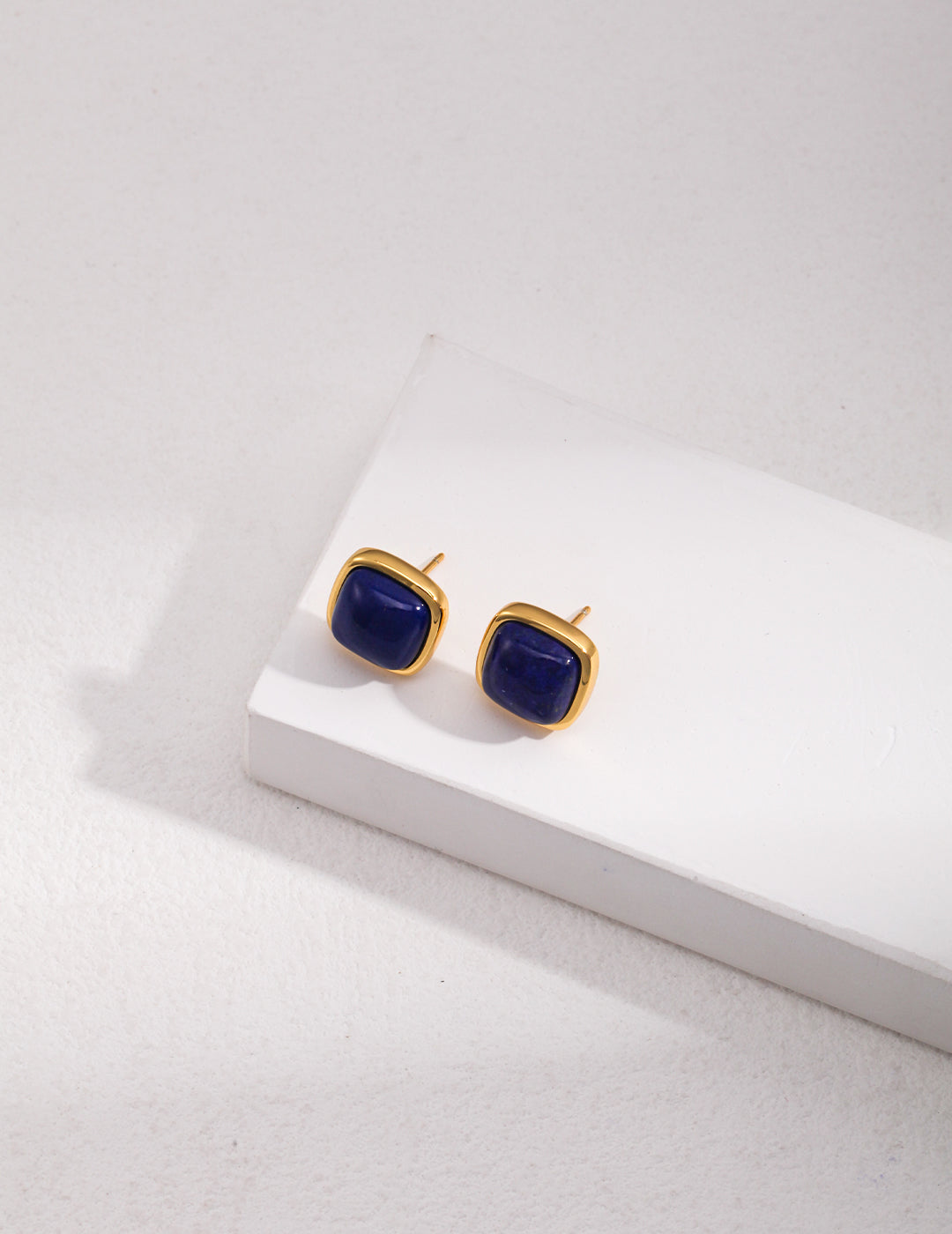 Square Lazurite Earrings