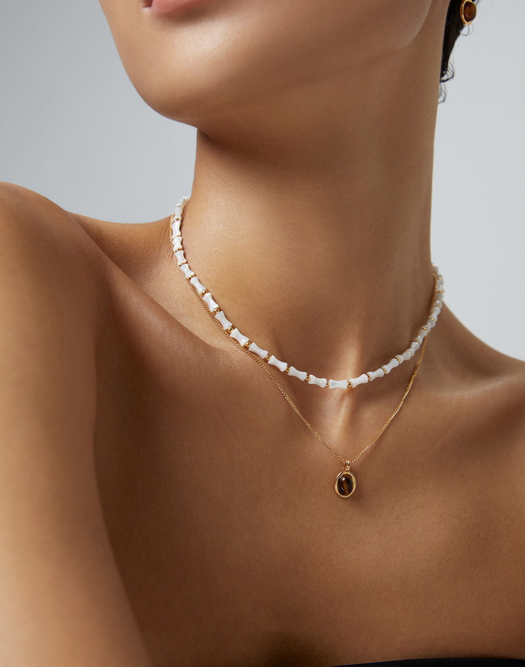 Tigerite Gold Necklace