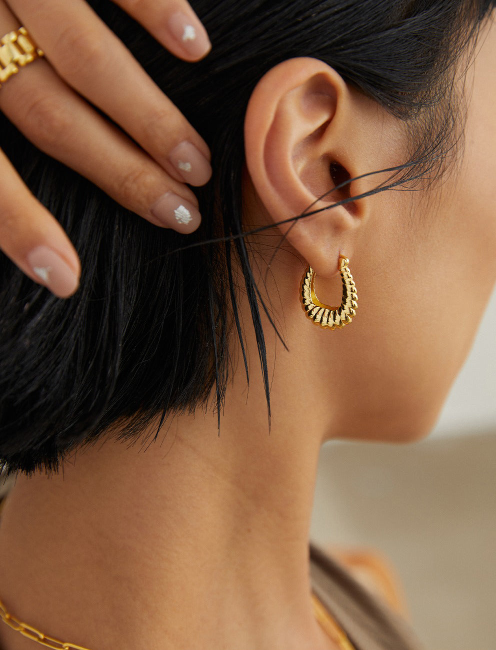 Sterling Silver Twist Earrings