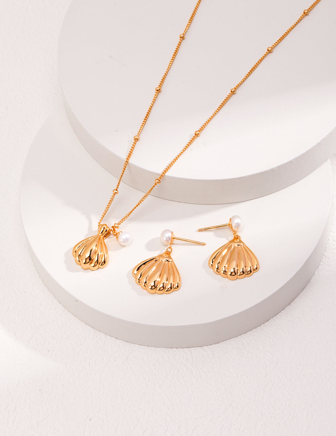 Shell Shape Golden Necklace