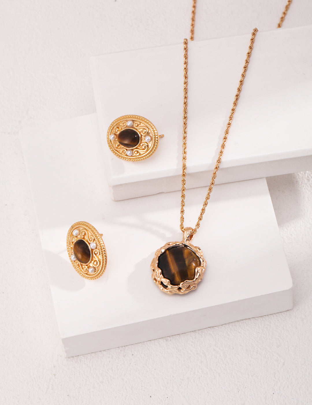 Classic Tigerite Earrings