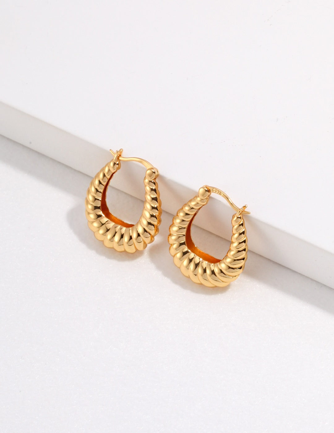 Sterling Silver Twist Earrings