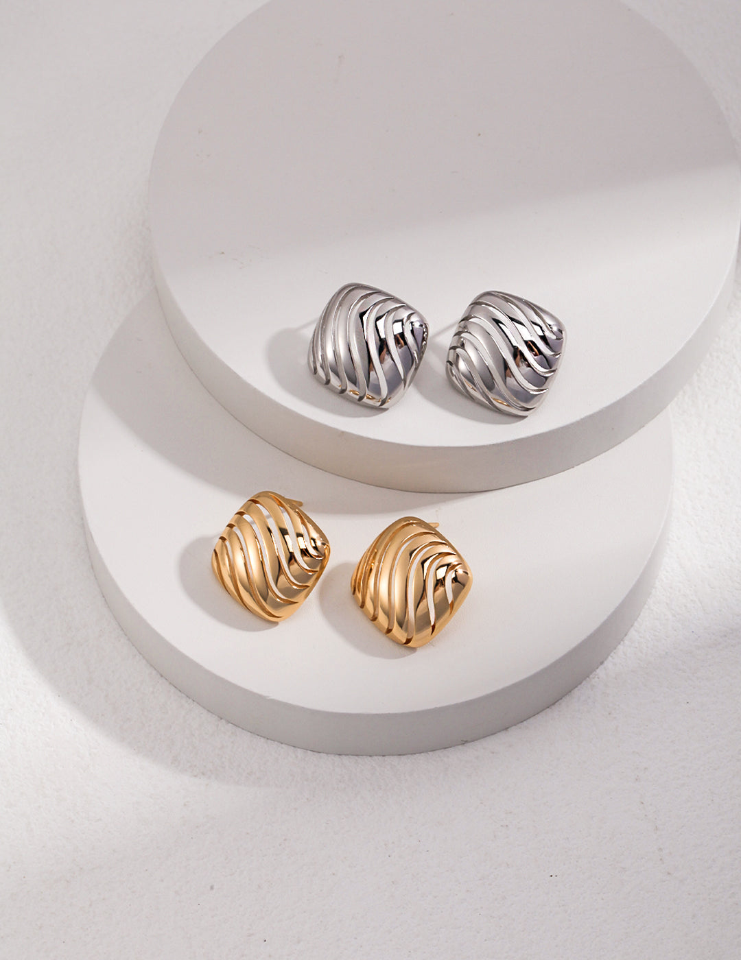 Hollow Plain Design Earrings