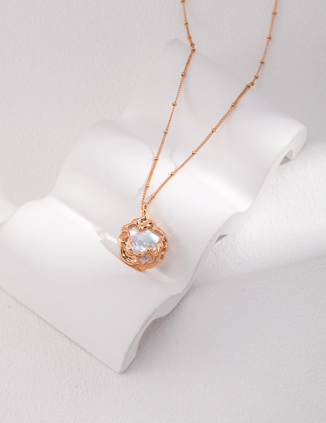 Natural Pearl two side Necklace