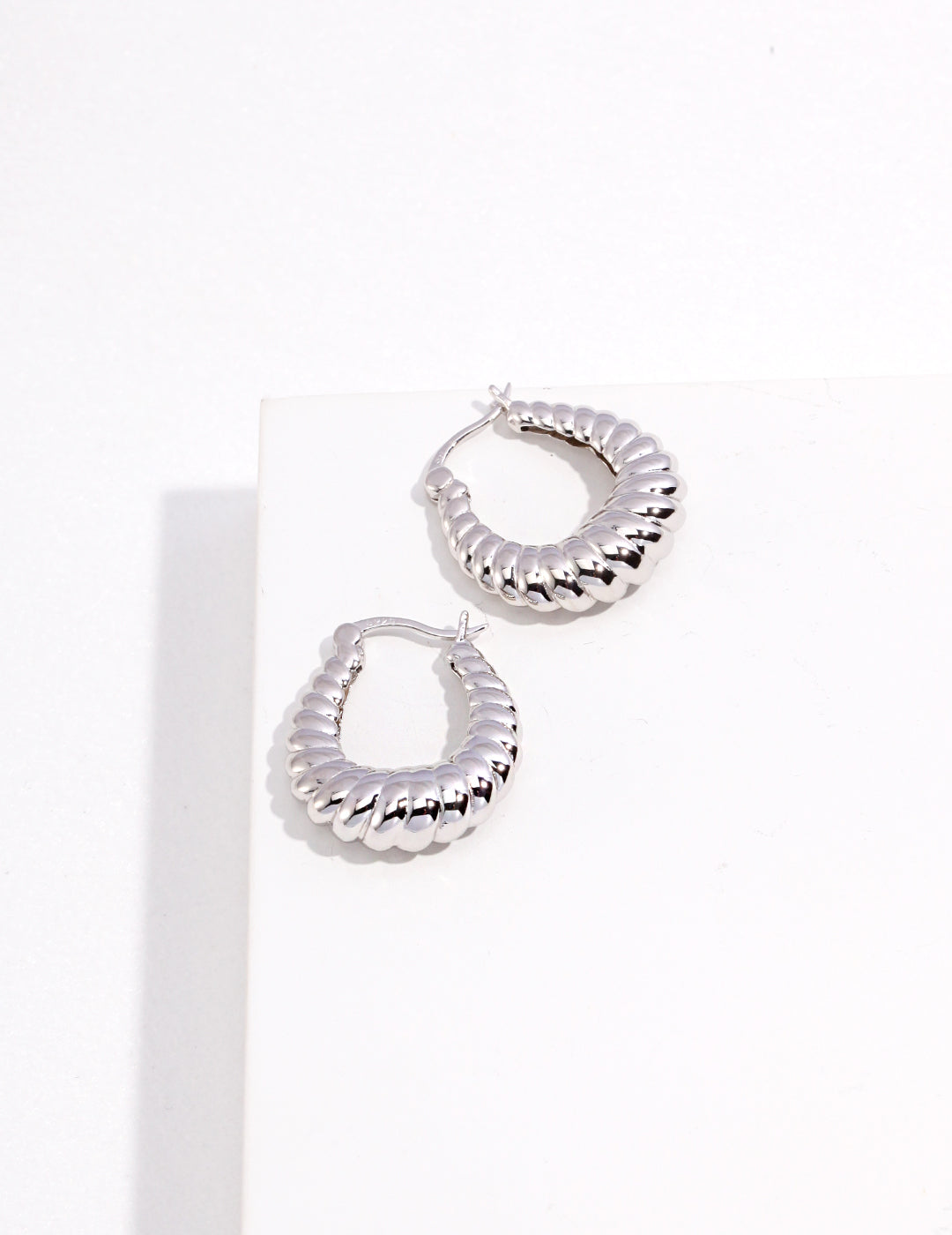 Sterling Silver Twist Earrings