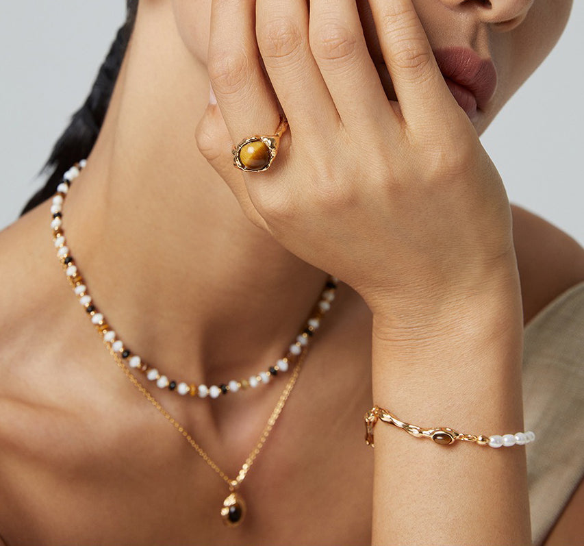 Tigerite Pearl Bracelet