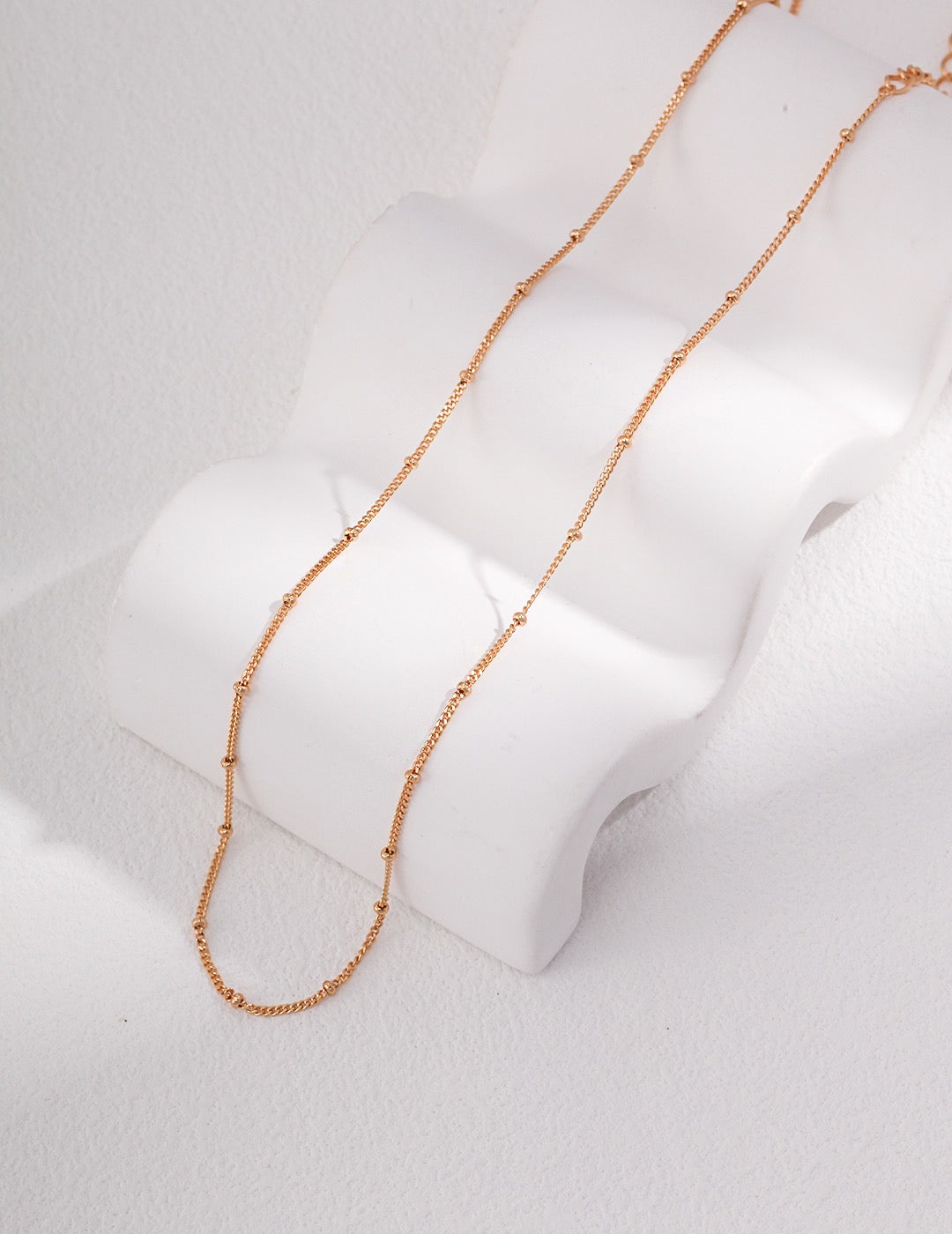 Fine Beaded Chain Necklace
