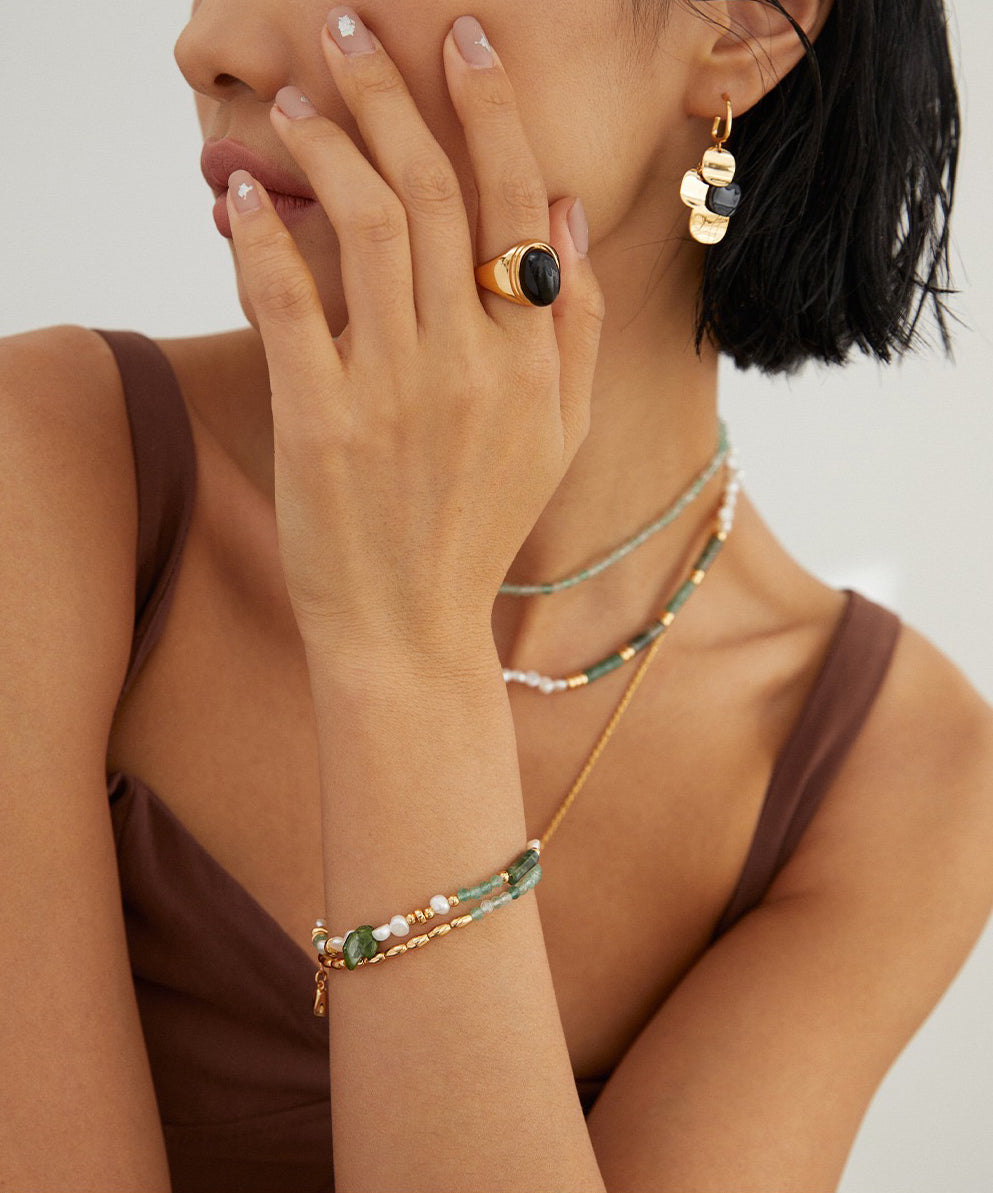 Aquatic Agate Bracelet
