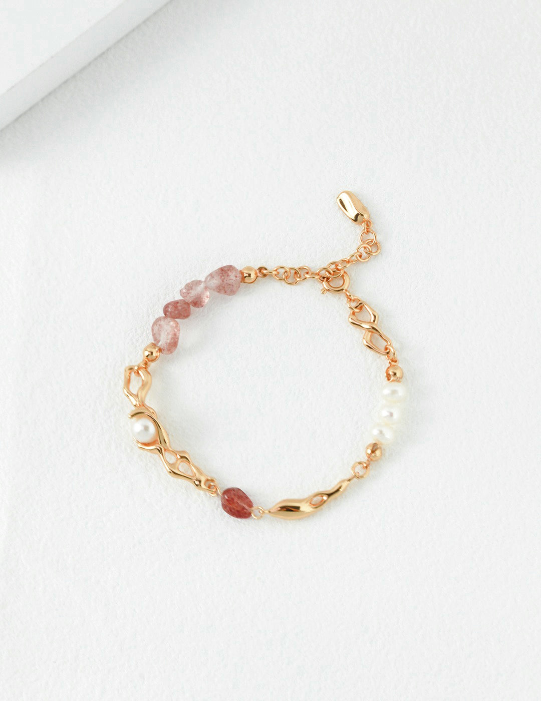 Bracciale al quarzo fragola