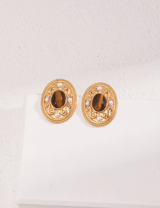 Classic Tigerite Earrings