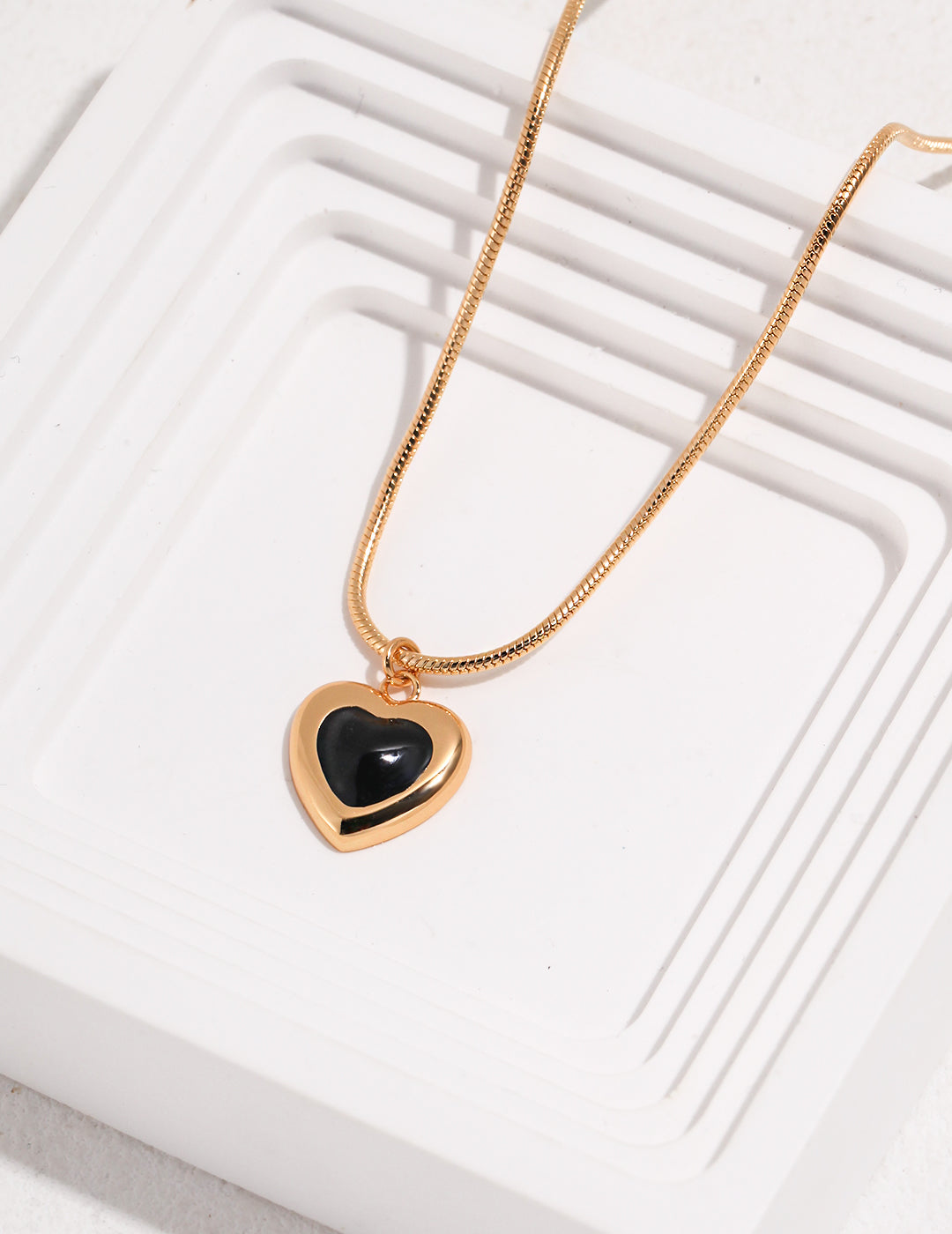 Heart Shape Glaze Necklace