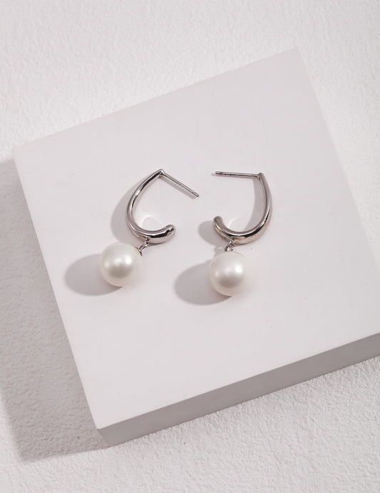 Sterling Silver Pearl Earrings