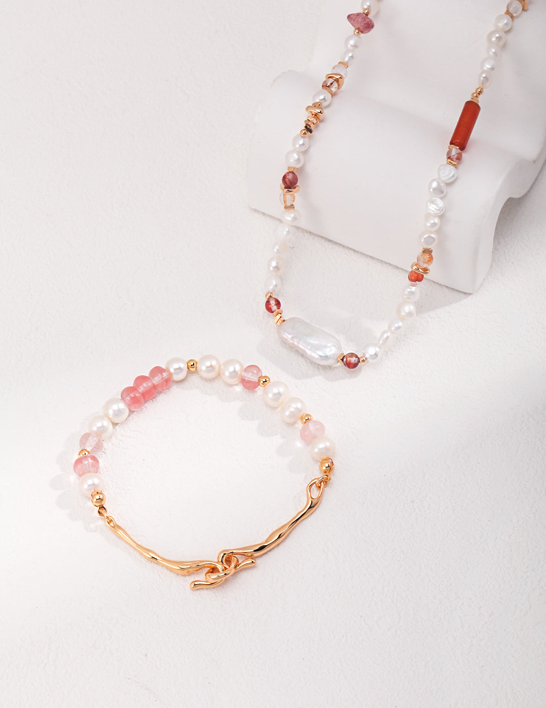 Strawberry Quartz Necklace